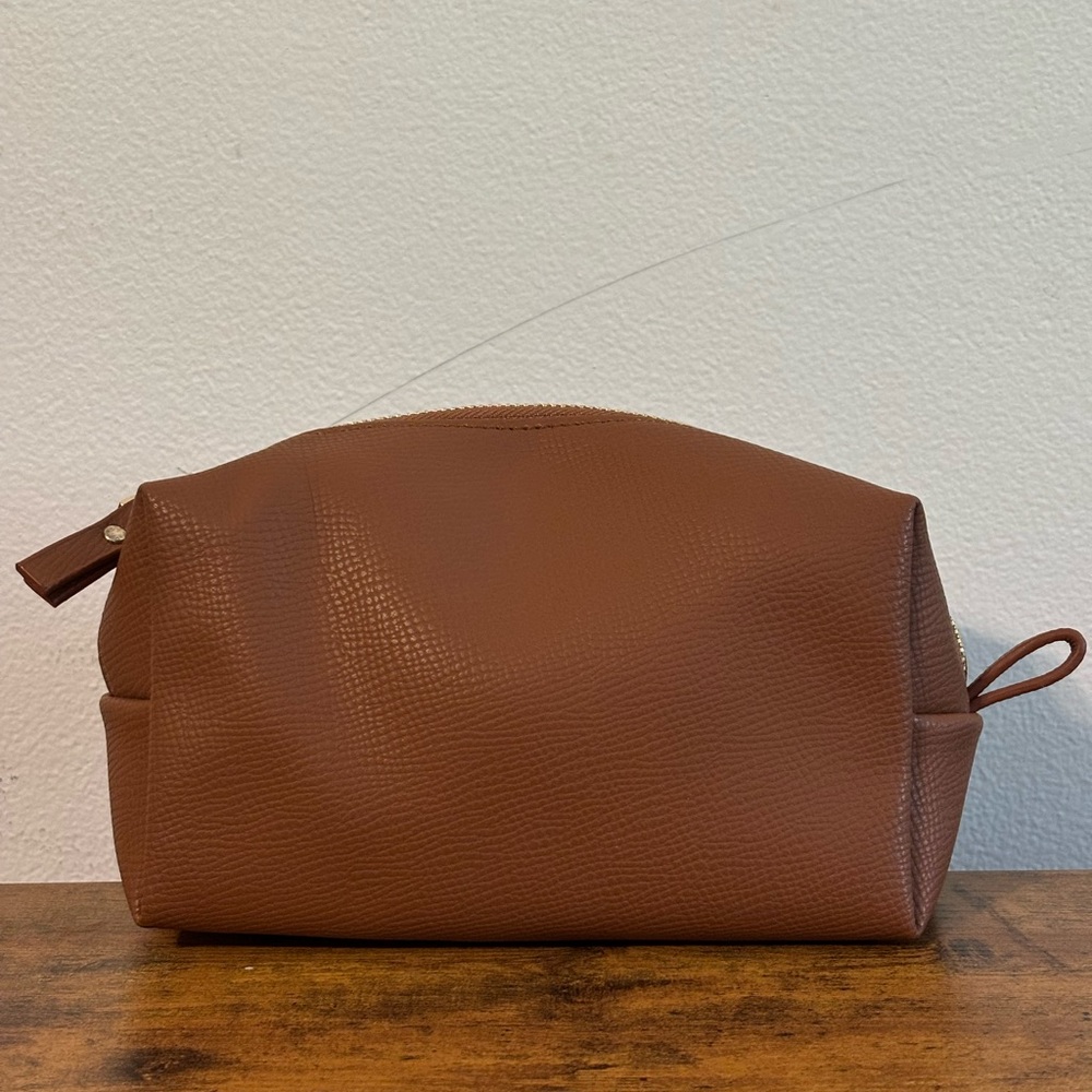 Brown Textured Men's Bag